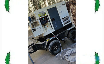 陕西用户施工现场20千瓦柴油发电机